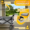TRESKO® Skladací ručný vozík so sivou strechou, chladiacim Náhľad obrázku produktu 6