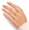 Anti Stress Ring gold oder silber mit Edelsteinen Rosé US Produktbild-Vorschau 5