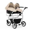 A twin stroller is shown against a white background. Produktbild-Vorschau