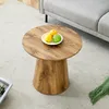 Runder Couchtisch 50 cm, Naturholzoptik, MDF, Produktbild-Vorschau 4