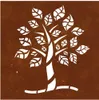 vidaXL Garten-Wanddeko 55x55 cm Cortenstahl Baum-Design Produktbild-Vorschau 4