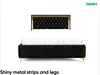 MEBLINI Arona Gold Polsterbett 180x200 mit Stauraum - Produktbild-Vorschau 5