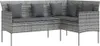 vidaXL 5-tlg. Sofagarnitur in L-Form mit Kissen Poly Rattan Produktbild-Vorschau 3