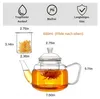 CNGLASS Glas Teekanne mit abnehmbarem Infuser 600ml Produktbild-Vorschau 2