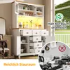 Flieks Seitenboard mit LED-Lichtleiste & Getränkehaltern Produktbild-Vorschau 8