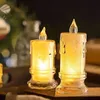 LED Dekokerze 5x11cm batteriebetrieben transparent Produktbild-Vorschau 4