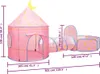 vidaXL Spielzelt für Kinder Rosa 301x120x128 cm Produktbild-Vorschau 8