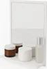 Cosmetic products on a shelf in front of a mirror. Produktbild-Vorschau