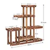 FATIVO Scaffale per piante in legno, scala per fiori 6 Anteprima dell’immagine prodotto 6