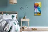 Wandbild Leinwand Bilder Wanduhr 30x60 Malerei Abstrakte Produktbild-Vorschau 4