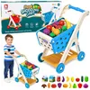 Winkelwagen voor kinderen Winkelen Voedselaccessoires Blauw Productafbeelding-voorbeeld 1