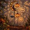 Zonne-energie pompoen tuinverlichting - GLOWPKIN kat Productafbeelding-voorbeeld 3