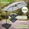 tillvex® Hliníková slunečník, obdélníkový, průměr 330 cm, Náhled obrázku produktu 8
