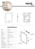 HOKO Miroir de salle de bain anti-buée LED 50x70 cm avec Voir les images du produit 9
