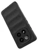 A black phone case with a textured back and a camera cutout. Produktbild-Vorschau
