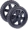 Roues noires remplaçables pour caddies - pack de 2 Voir les images du produit 1
