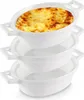 Excellent Houseware 3er Set Auflaufförmchen, Porzellan, Produktbild-Vorschau 1