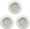 3 x LED Einbauleuchte weiß rund schwenkbar GU10 3Watt Produktbild-Vorschau 1