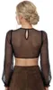 Dirndlbluse Kinding Langarm Puffarm schwarz 38 Produktbild-Vorschau 5
