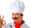 Koch Chef Hut Weiß Karneval Kostüm Zubehör Küche Chefkoch Produktbild-Vorschau 1