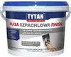A white plastic bucket with a blue lid, containing a product labeled "TYTAN MASA SZPACHLOWA FINISH". The label has text and graphics related to the product. Anteprima dell’immagine prodotto
