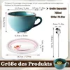 Veľká keramická hrnček 700 ml s rúčkou, ideálna na raňajky, Náhľad obrázku produktu 2
