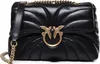 A black quilted handbag with a gold bird clasp. Anteprima dell’immagine prodotto