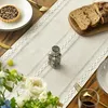 Artoid Mode Boho Creme Landhausstil Quasten Tischläufer, Produktbild-Vorschau 2