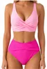 High Waist Bikini Damen - Bauchweg - Zweiteiler Gerafft - Produktbild-Vorschau 12