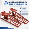Bituxx 1 Paar Auffahrrampen inkl. Wagenheber Rot MS-16786 Produktbild-Vorschau 2