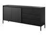 AX LIVING Trentinis 187 2T3S Schwarze große Kommode 187,1 Produktbild-Vorschau 3