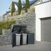 ML-Design 4-košový box na 4 koše, 240 l, 264x80x116,3 cm, Náhľad obrázku produktu 9