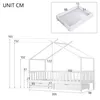 Letto per bambini Merax 90x200 cm con protezione Anteprima dell’immagine prodotto 4