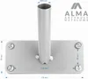 Supporto per bandiera da balcone in metallo, grigio Anteprima dell’immagine prodotto 2
