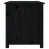 Couchtisch Schwarz 71x49x55 cm Massivholz Kiefer , Produktbild-Vorschau 8