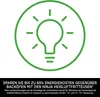 A green lightbulb icon with rays emanating from it, set within a green circle. Below the icon is a black banner with white text. Produktbild-Vorschau