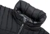 Schwarze Insulationsjacke "TSUNAMI ECO Men" von Ocun mit hohem Kragen und Reißverschluss. Produktbild-Vorschau