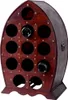 Weinregal Kolonialstil 12 Flaschen Holz Regal Wein Produktbild-Vorschau 1