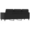 vidaXL 3-Sitzer-Sofa Schwarz 180 cm Kunstleder Produktbild-Vorschau 5