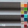 A close-up view of pleated fabric blinds in various colors, with the main product shown in gray. Produktbild-Vorschau