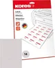 Kores Universal Etiketten 105 x 42,3 mm weiß 350 Etiketten Produktbild-Vorschau 2