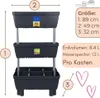 2er Set Pflanzkübel mit Sichtschutz Hochbeet Balkon 3 Produktbild-Vorschau 2