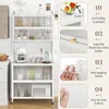 Moderner Vorratsschrank, Buffetschrank mit Aufsatz, 4 Produktbild-Vorschau 4