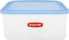 A white plastic food container with a light blue lid, featuring a red and white Curver logo. Náhled obrázku produktu