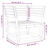 The Living Store Gartenstuhl Wachsbraun Massivholz Kiefer Produktbild-Vorschau 9