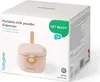 The image shows the packaging of a portable milk powder dispenser. Produktbild-Vorschau