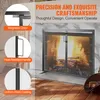 Pantalla para chimenea de 1 panel con puerta, fabricada en Vista previa de la imagen del producto 7
