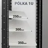 Półka Extralink specjalnie do szafy sieciowej 1U 250 mm, Podgląd zdjęcia produktu 7