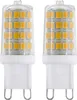 Two LED G9 light bulbs are shown against a white background. Produktbild-Vorschau