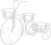 vidaXL Kvetinové schody tvar bicykel Vintage štýl kov Náhľad obrázku produktu 1